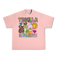 Salmon Tequila Sunshine Urban Heavy Tee - CowhideDigitalArt