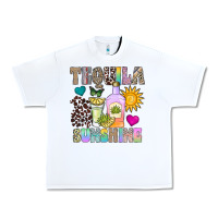 White Tequila Sunshine Urban Heavy Tee - CowhideDigitalArt