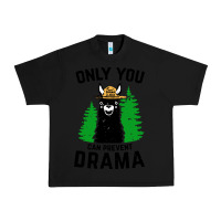 Black only you can prevent drama llama Urban Heavy Tee - artisFamous