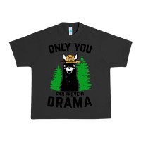 Pigment Black only you can prevent drama llama Urban Heavy Tee - artisFamous