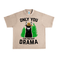 French Oak only you can prevent drama llama Urban Heavy Tee - artisFamous