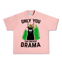 Salmon only you can prevent drama llama Urban Heavy Tee - artisFamous