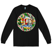 Black Christmas Jolly Teacher Long Sleeve Tee - Artiststas