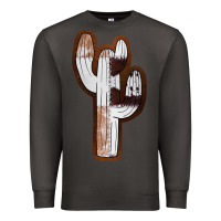 Smoke Leather Cowhide Cactus Premium Sweatshirt - RanaPortraitStore