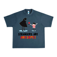 Midnight Navy strangers are awesome Urban Heavy Tee - artisFamous