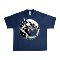 Navy xenomorph Urban Heavy Tee - artisFamous
