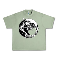 Oil Green xenomorph Urban Heavy Tee - artisFamous