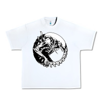 White xenomorph Urban Heavy Tee - artisFamous