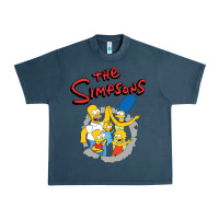 Midnight Navy the simpsons funny family Urban Heavy Tee - artisFamous