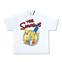White the simpsons funny family Urban Heavy Tee - artisFamous