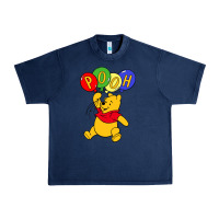 Navy hunny the pooh Urban Heavy Tee - artisFamous