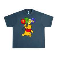 Midnight Navy hunny the pooh Urban Heavy Tee - artisFamous