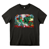 Asphalt merry christmas santa polar express Heavy Core Tee - FaDigitalArtStudio
