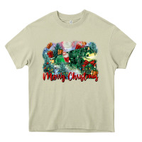 Mossy merry christmas santa polar express Heavy Core Tee - FaDigitalArtStudio