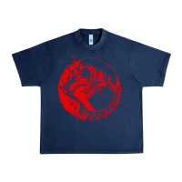 Navy xenomorph Urban Heavy Tee - artisFamous
