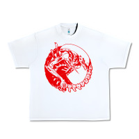 White xenomorph Urban Heavy Tee - artisFamous