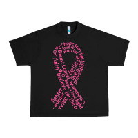 Black Pink Ribbon Urban Heavy Tee - artisFamous