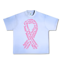 Grape Ice Pink Ribbon Urban Heavy Tee - artisFamous