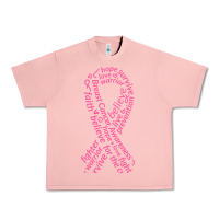 Salmon Pink Ribbon Urban Heavy Tee - artisFamous