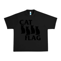 Black cat flag Urban Heavy Tee - artisFamous