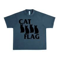 Midnight Navy cat flag Urban Heavy Tee - artisFamous