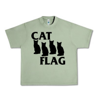 Oil Green cat flag Urban Heavy Tee - artisFamous