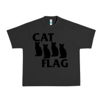 Pigment Black cat flag Urban Heavy Tee - artisFamous