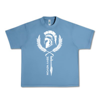 Pebble Blue sparta krieger fitness   molon labe Urban Heavy Tee - artisFamous
