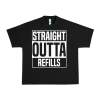 Black straight outta refills funny pharmacy technician pharmacist Urban Heavy Tee - artisFamous