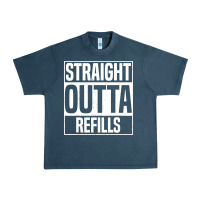 Midnight Navy straight outta refills funny pharmacy technician pharmacist Urban Heavy Tee - artisFamous