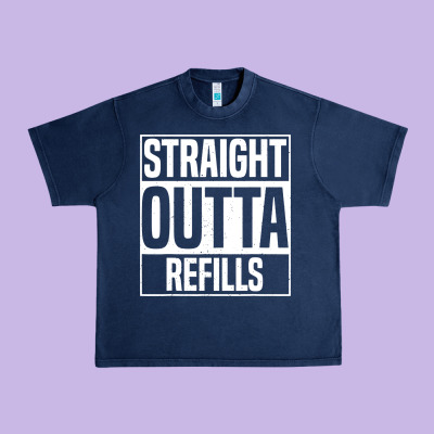 Straight Outta Refills Funny Pharmacy Technician Pharmacist Urban Heavy Tee Designed By Artisfamous