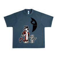 Midnight Navy hobbes and calvin Urban Heavy Tee - artisFamous