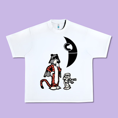 Hobbes And Calvin Urban Heavy Tee Designed By Artisfamous