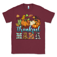 Burgundy thankful mama Classic Tee - BarkalooDesign