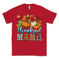 Red thankful mama Classic Tee - BarkalooDesign