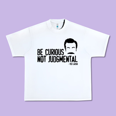 Be Curious Not Judgemental Urban Heavy Tee Designed By Artisfamous