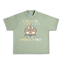 Oil Green child of god woman of faith warrior of christ Urban Heavy Tee - artisFamous