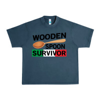 Midnight Navy funny wooden spoon survivor Urban Heavy Tee - artisFamous