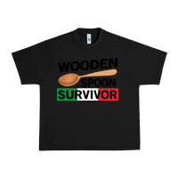 Black funny wooden spoon survivor Urban Heavy Tee - artisFamous