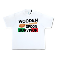 White funny wooden spoon survivor Urban Heavy Tee - artisFamous