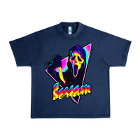 Navy scream horror movie Urban Heavy Tee - artisFamous