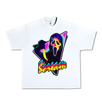 White scream horror movie Urban Heavy Tee - artisFamous