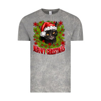 Cloud Rock meowy christmas Vintage Tee - CowhideDigitalArt