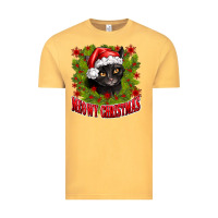 Vintage Mustard meowy christmas Vintage Tee - CowhideDigitalArt