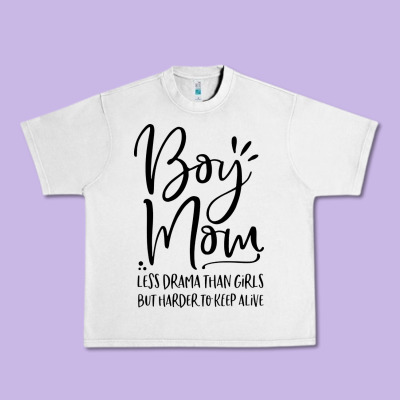 Boy Mom Less Drama Than Girls But Harder To Urban Heavy Tee Designed By Artisfamous