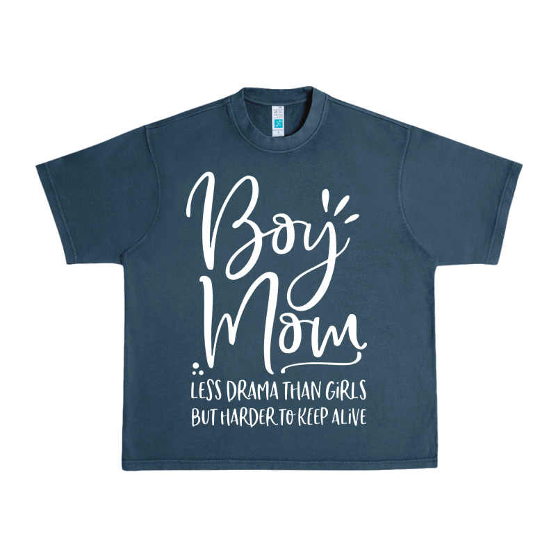 Boy Mom Less Drama Than Girls But Harder To Urban Heavy Tee by artisFamous | Teevron