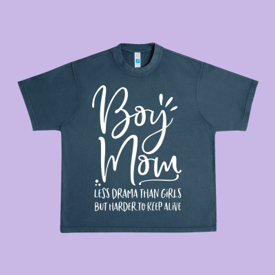 Boy Mom Less Drama Than Girls But Harder To Urban Heavy Tee Designed By Artisfamous