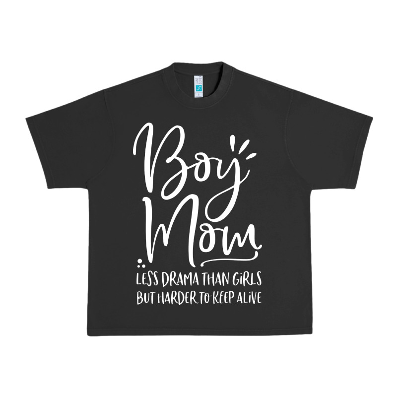 Boy Mom Less Drama Than Girls But Harder To Urban Heavy Tee by artisFamous | Teevron