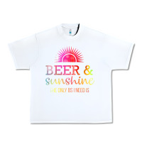 White the only bs i need is beer sunshine Urban Heavy Tee - artisFamous