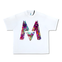 White maroon five Urban Heavy Tee - artisFamous